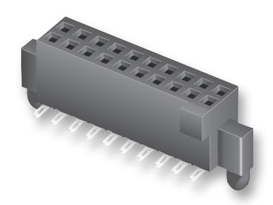 Samtec Sfm-105-02-S-D-A-K-Tr Socket, 1.27mm, Smt, 10 Way