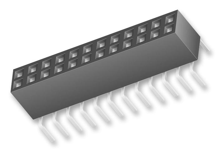 Samtec Bcs-115-L-D-Pe Socket, 2.54mm, Pass-Thru, 2X15Way