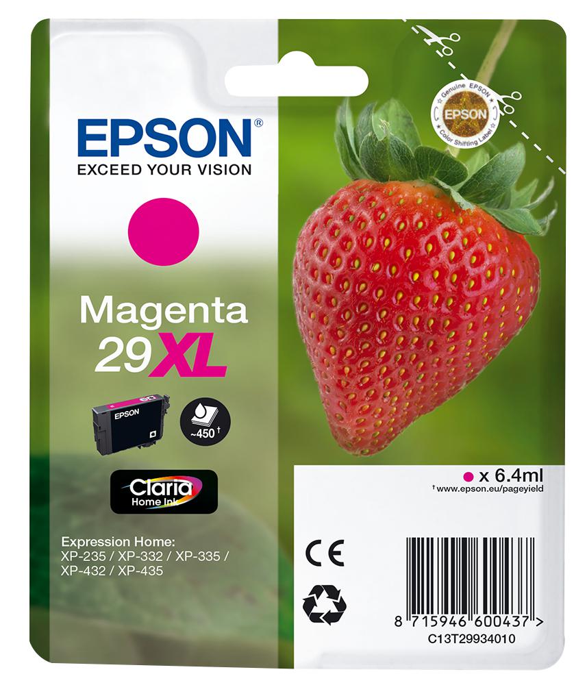 Epson C13T29934010 Ink Cartridge, T2993, Magenta Xl, Epson