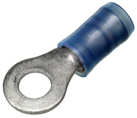 Amp Connectors / Te Connectivity 2-320560-1 Terminal, Ring Tongue, #8, Crimp, Blue