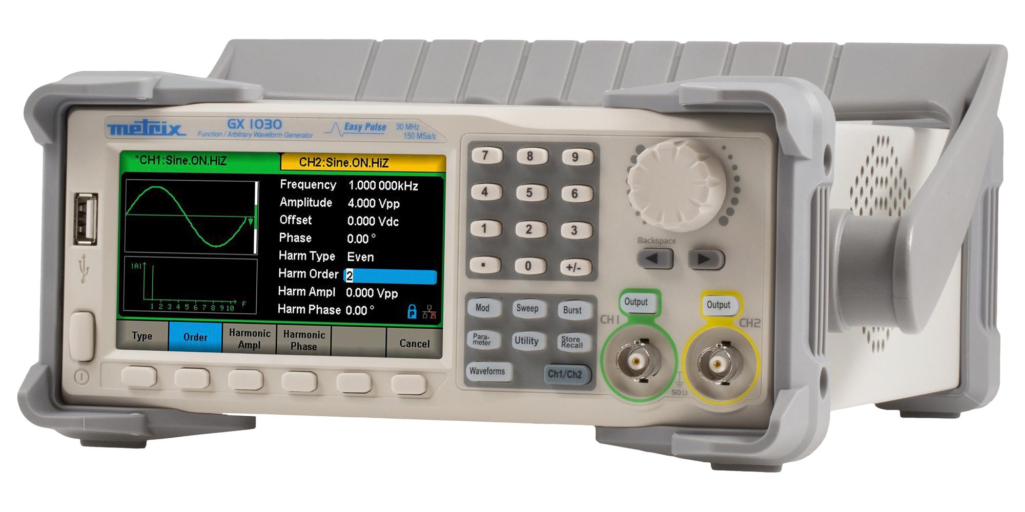 Chauvin Arnoux Gx1030 Arbitrary Function Generator, 2Ch/30Mhz