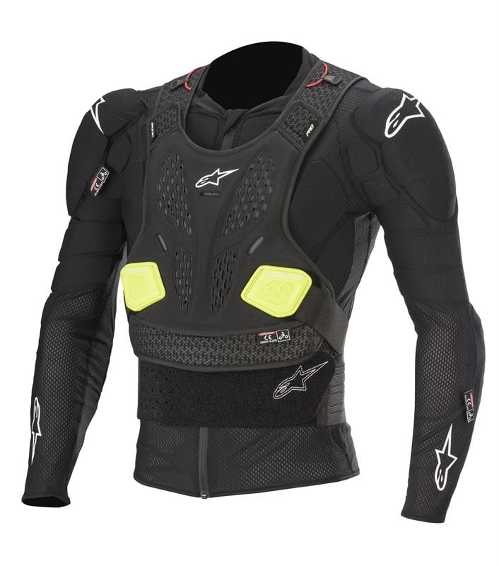 Alpinestars Bionic Pro V2 Protection Jacket Black Yellow Fluo Size M