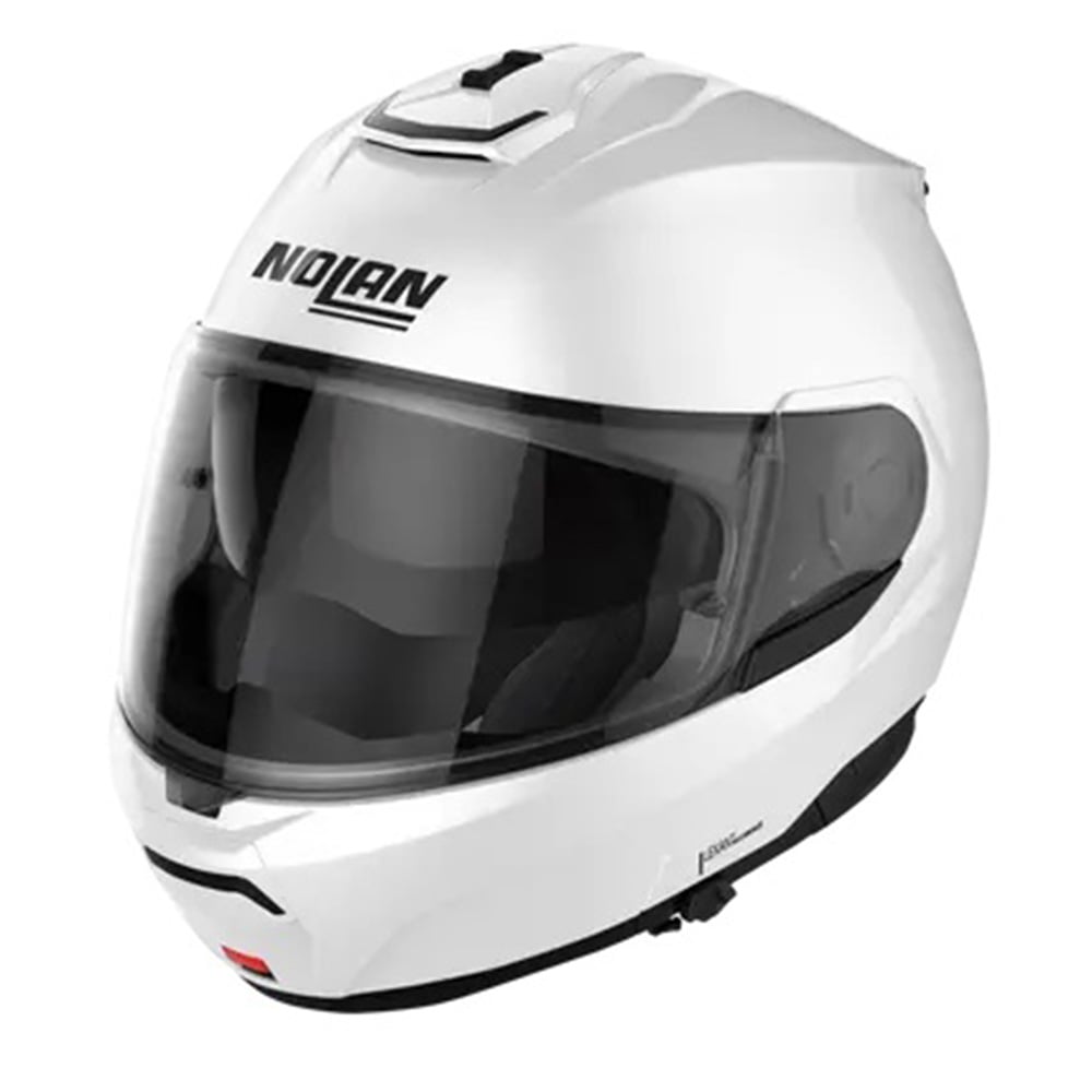 Nolan N100-6 Classic N-COM 005 Metal White Modular Helmet Size L
