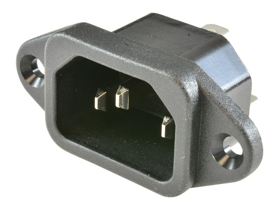 Volex 17252A 0 B1 Connector, Power Inlet C14, Receptacle, 15A