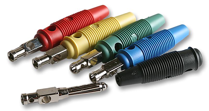 Hirschmann Test And Measurement Buela 30 K Plug, 4mm, Bunch Pin, Asst Colours, Bsb