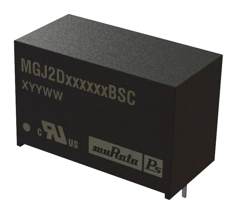 Murata Power Solutions Mgj2D121503Bsc Dc-Dc Converter, 15V/-3V, 0.095A