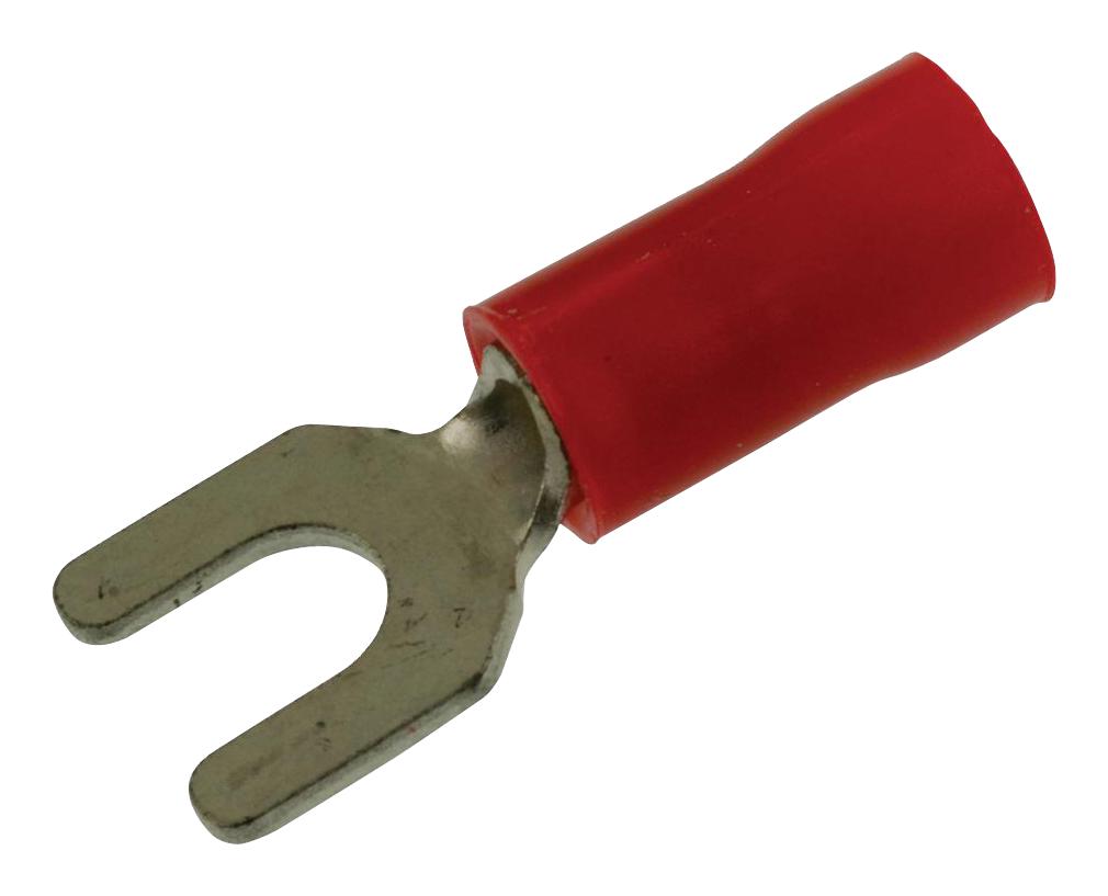 Amp Connectors / Te Connectivity 2-34155-1 Terminal, Spade Tongue, #8, Red