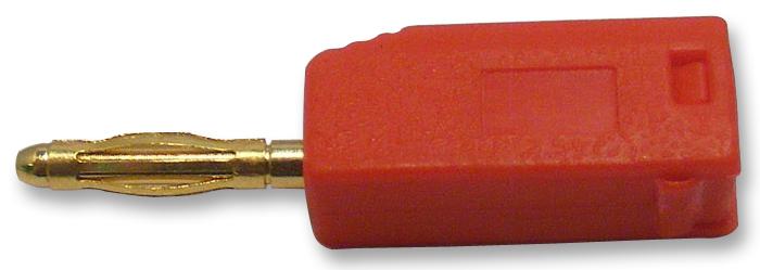 Multicomp 25.206.1 Plug, 2mm, Stackable, Red