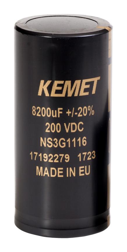 KEMET Alf80C123Df063 Capacitor, 12000Uf, 63V, Alu Elec, Press Fit