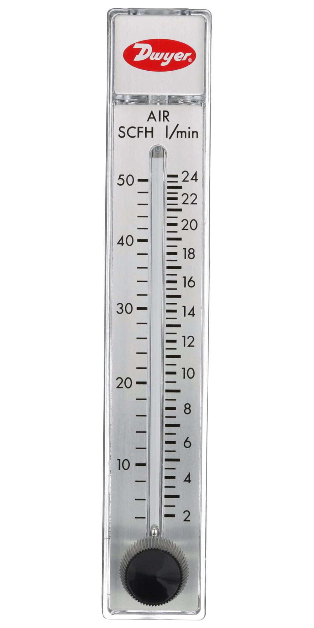 Dwyer Rmb-52D-Ssv Air Flowmeter, 100Psi, 23Lpm, 1/4