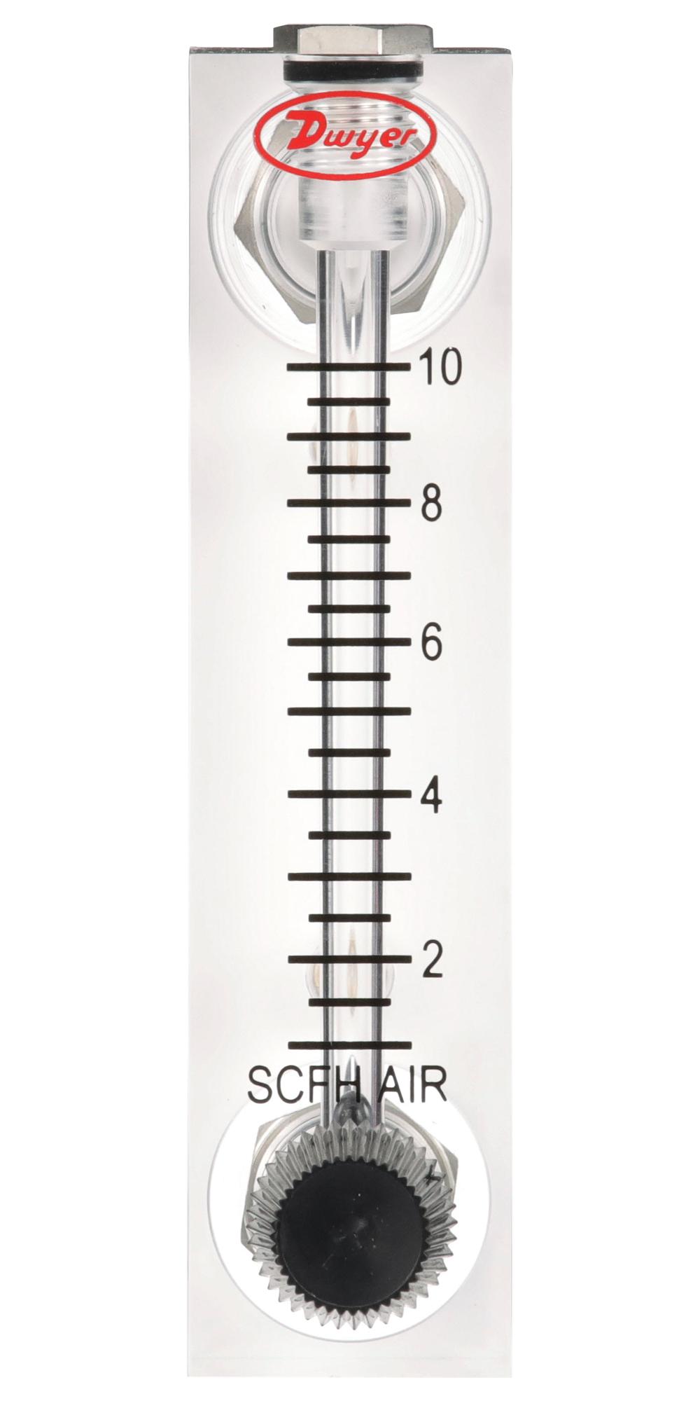 Dwyer Vfa-42-Ssv Liquid Flowmeter, 6.9Bar, 0.17Gpm, 1/8