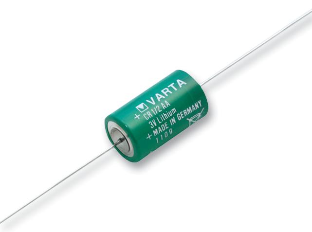 Varta 6127501301 Battery, Lithium, 1/2Aa, Axial, 3V