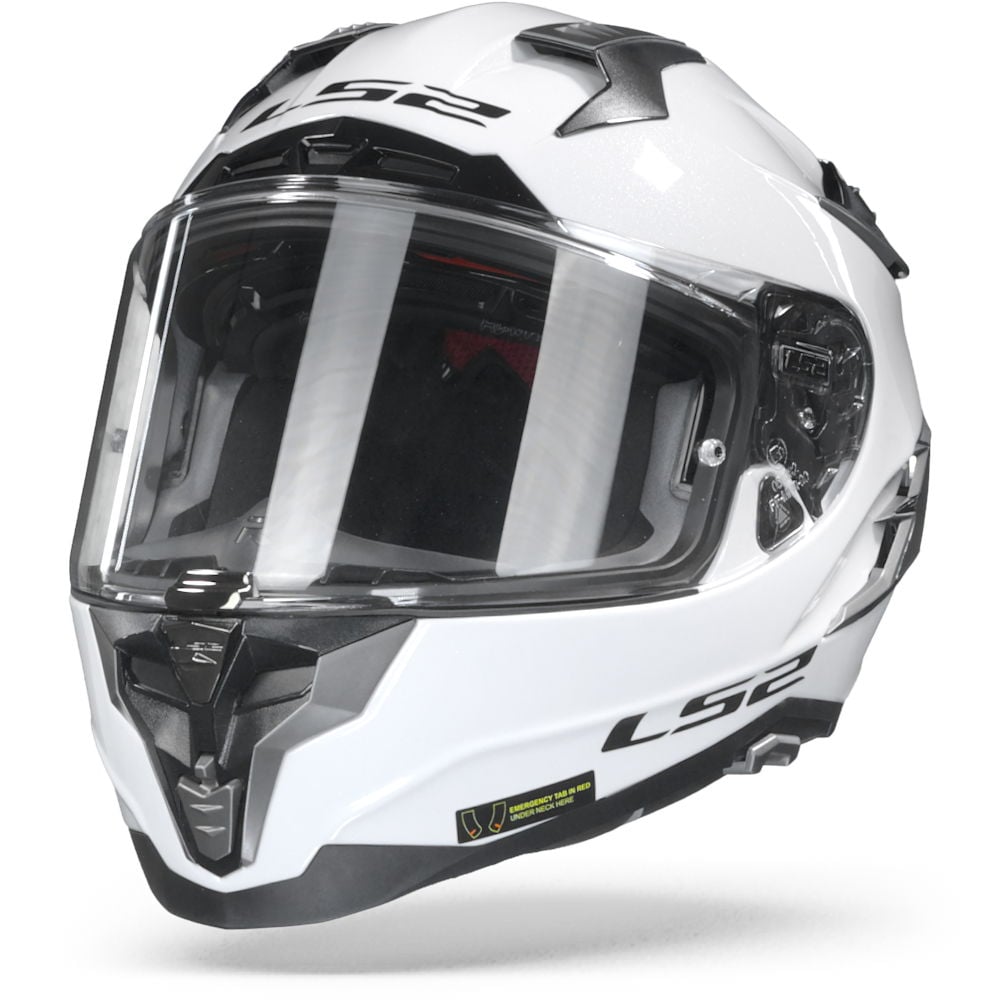 LS2 FF327 Challenger Solid White Full Face Helmet Size XL