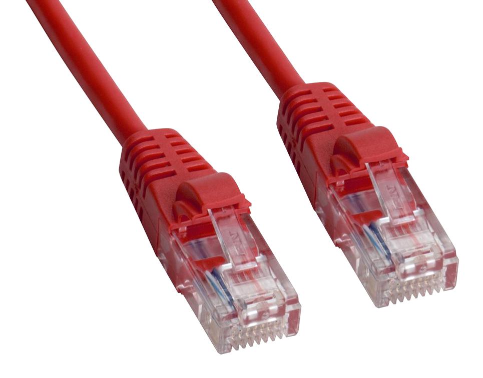 Amphenol Cables on Demand Mp-5Xrj45Unnr-015 Enet Cable, Cat5E, Rj45 Plug-Plug, 15Ft