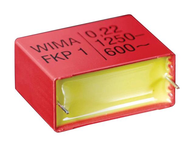 WIMA Fkp1R031007D00Kssd Capacitor, 0.1Uf, 1.25Kv, Film, Radial