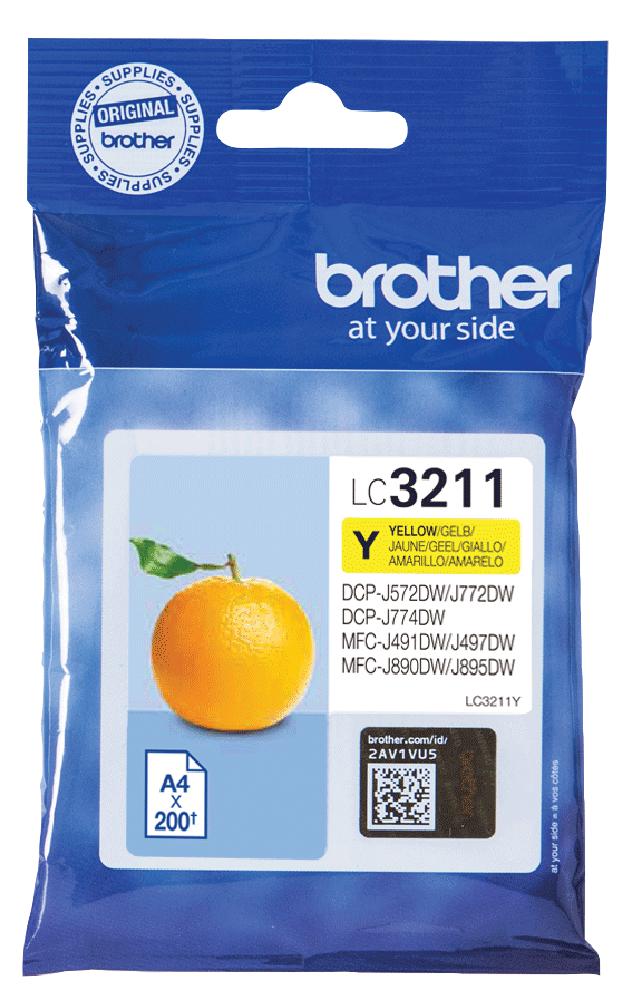 Brother Lc3211Y Ink Cart, Lc3211Y, Yellow, Brother