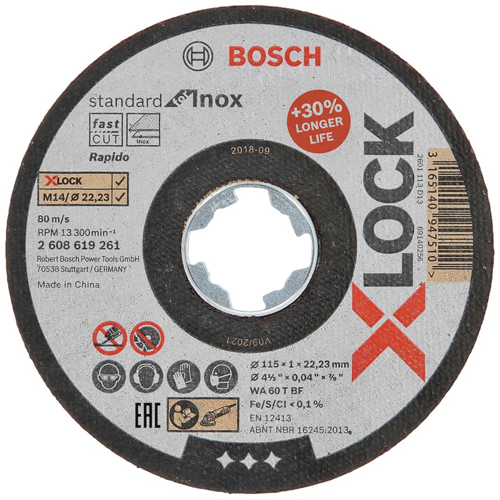 Bosch Professional (Blue) 2608619261 Grinding Disc, 80Mps, 22.23mm Bore