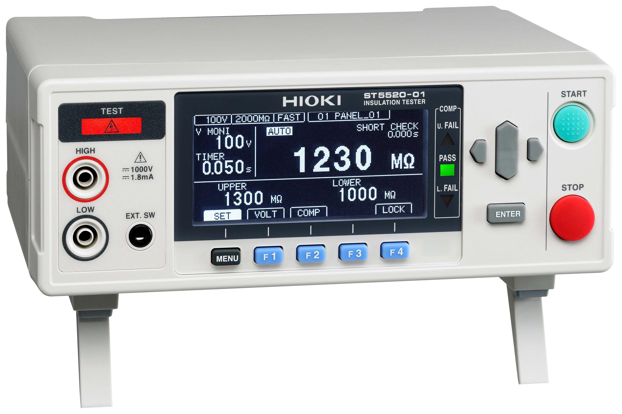 Hioki St5520 Insulation Tester, 1Kv, 2 To 4000M Ohm