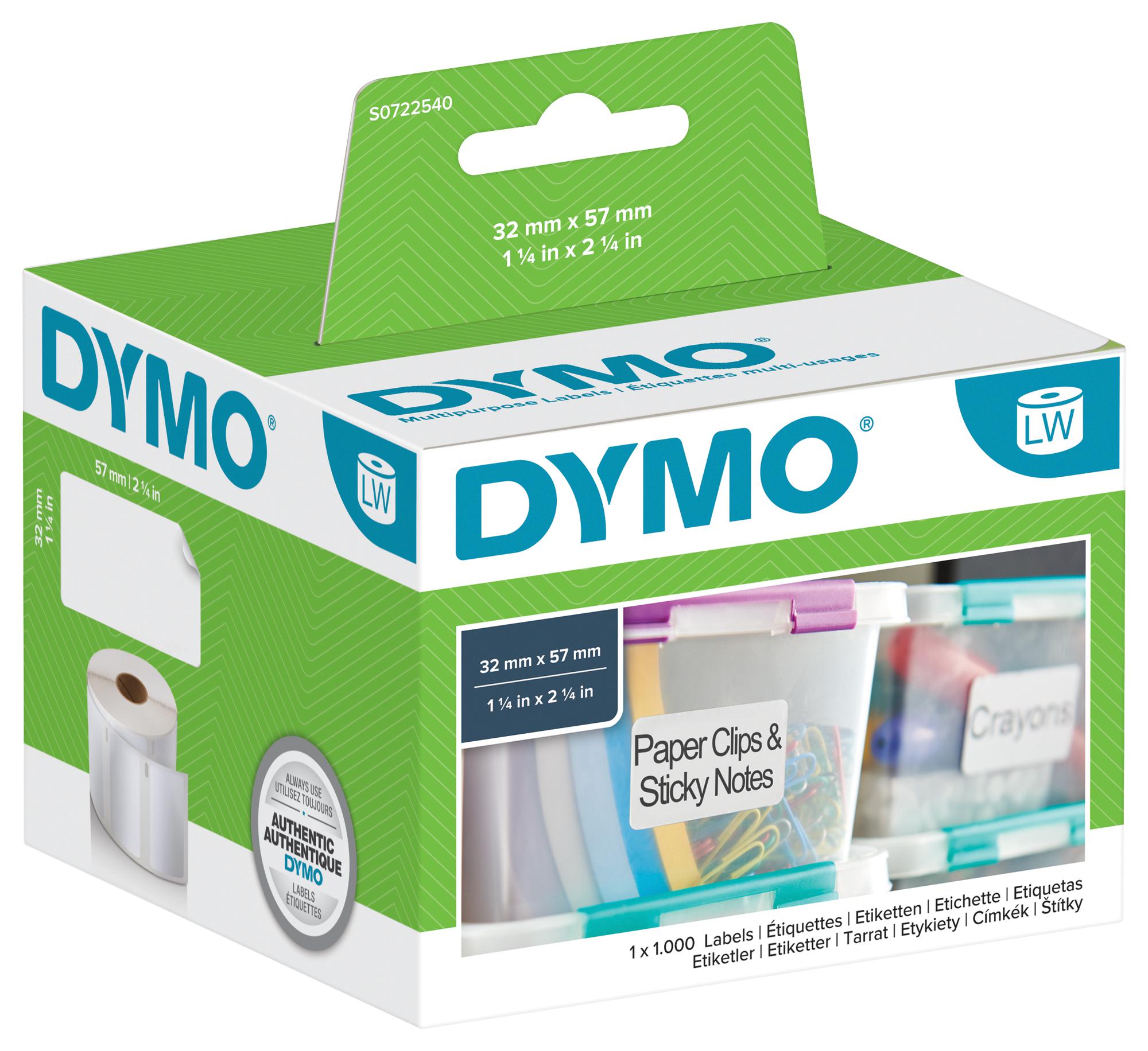 Dymo 11354 Label, Multi Purpose, 57X32mm
