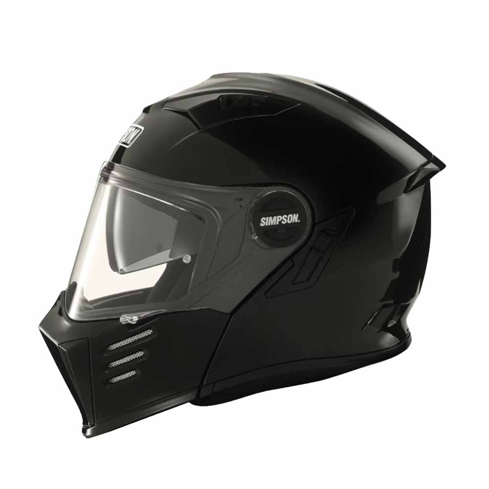 Simpson Darksome Black Metal ECE22.06 Modular Helmet Size XL