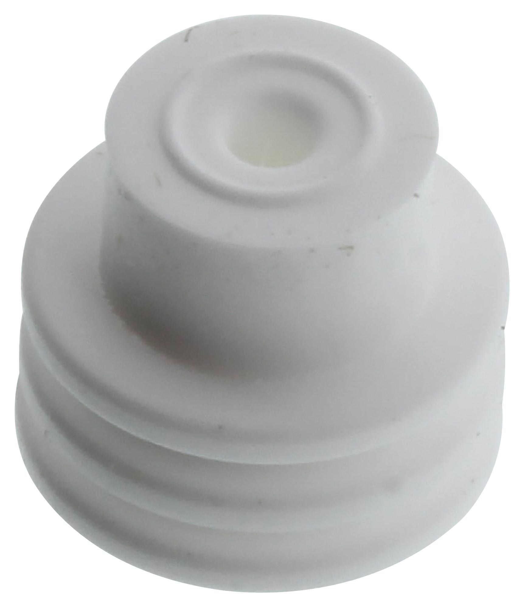 Amp Connectors / Te Connectivity 1394511-1 Single Wire Seal, Silicone, White