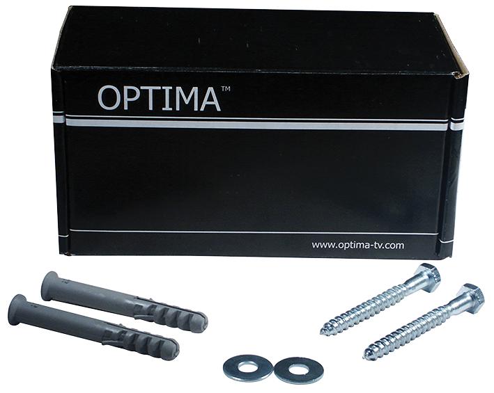 Optima 125721 Sat Tv Fixing Bolts 10X50mm 50Pk