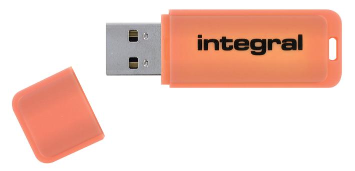Integral Infd32Gbneonor3.0 Usb 3.0 Flash Drive Neon 32Gb Orange