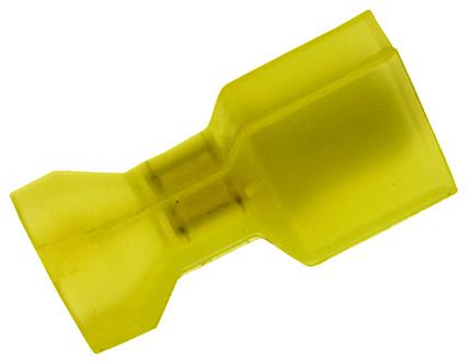 Amp Connectors / Te Connectivity 4-521097-2 Terminal, Male Disconnect, 0.25In Yellow