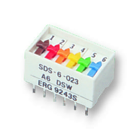 Erg Components Sds-6-023 Switch, Dil, St, 6Way