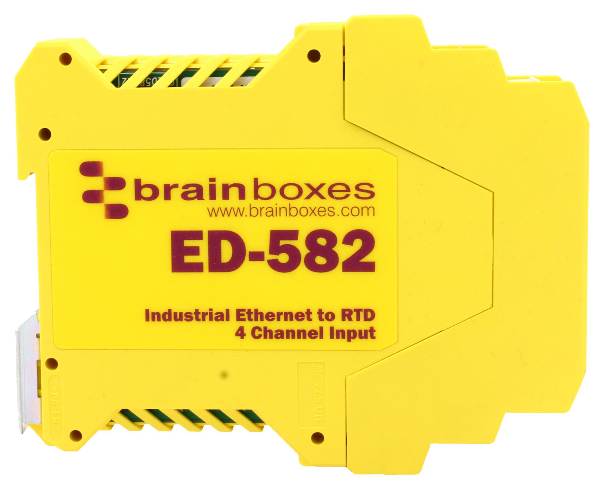 Brainboxes Ed-582. I/o Module, Ethernet To Rtd, 4 Channel