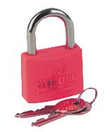 Sterling Security Products Bl4R Red Lock-Out Padlock
