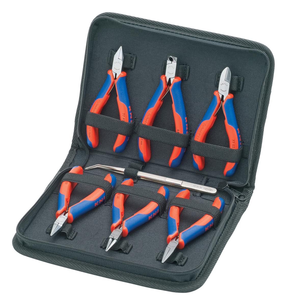 Knipex 00 20 16 Tool Kit, Plier/cutter, 7Pc