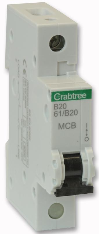 Crabtree S61/b20 Starbreaker 20A Sp Type B Mcb-