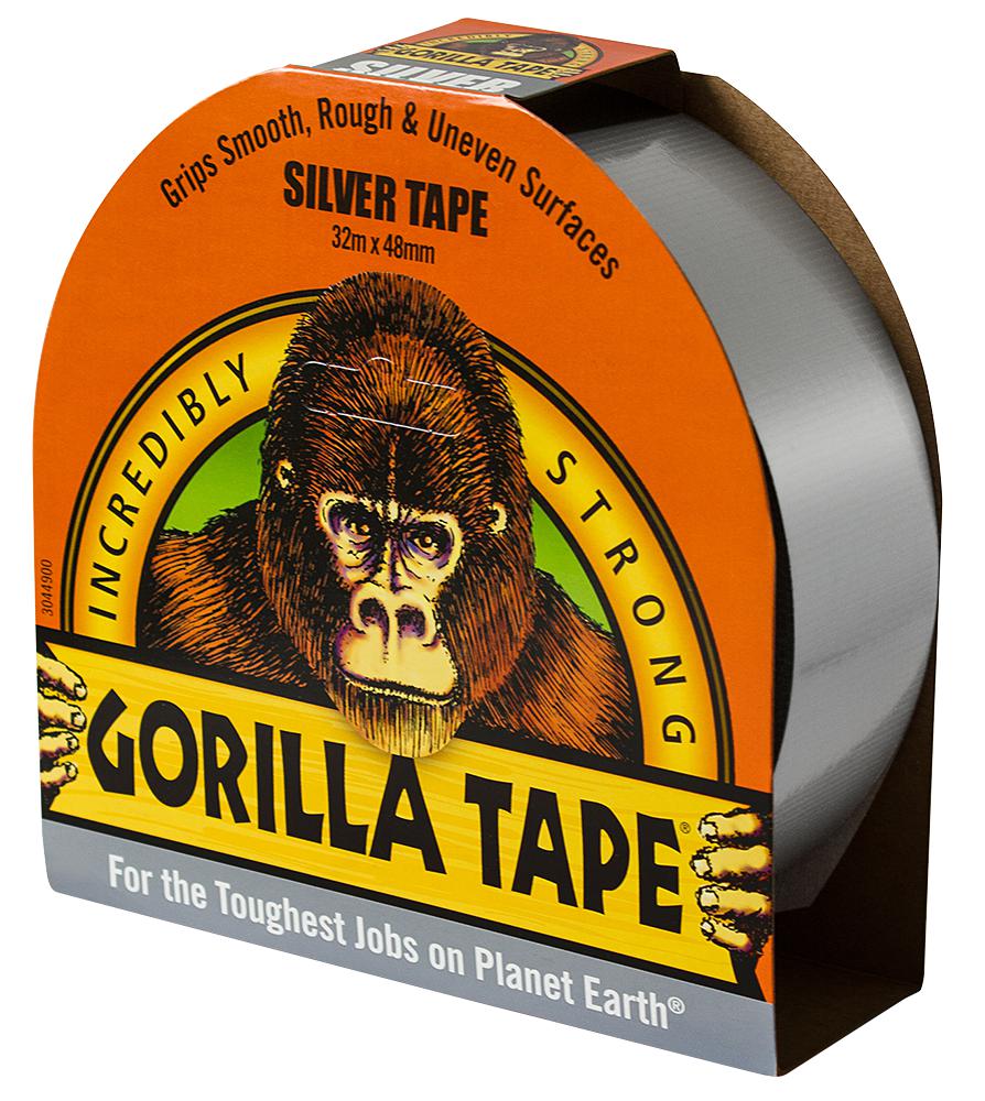 Gorilla 3044901 Tape, Silver, 48mm X 32M