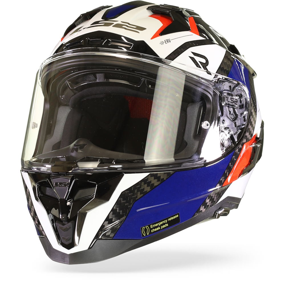 LS2 FF327 Challenger Ct2 Alloy White Blue Red Full Face Helmet Size 2XL