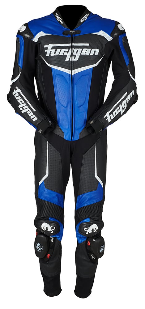 Furygan 6545-116 Leather suit Overtake Black-Blue-White Size 50