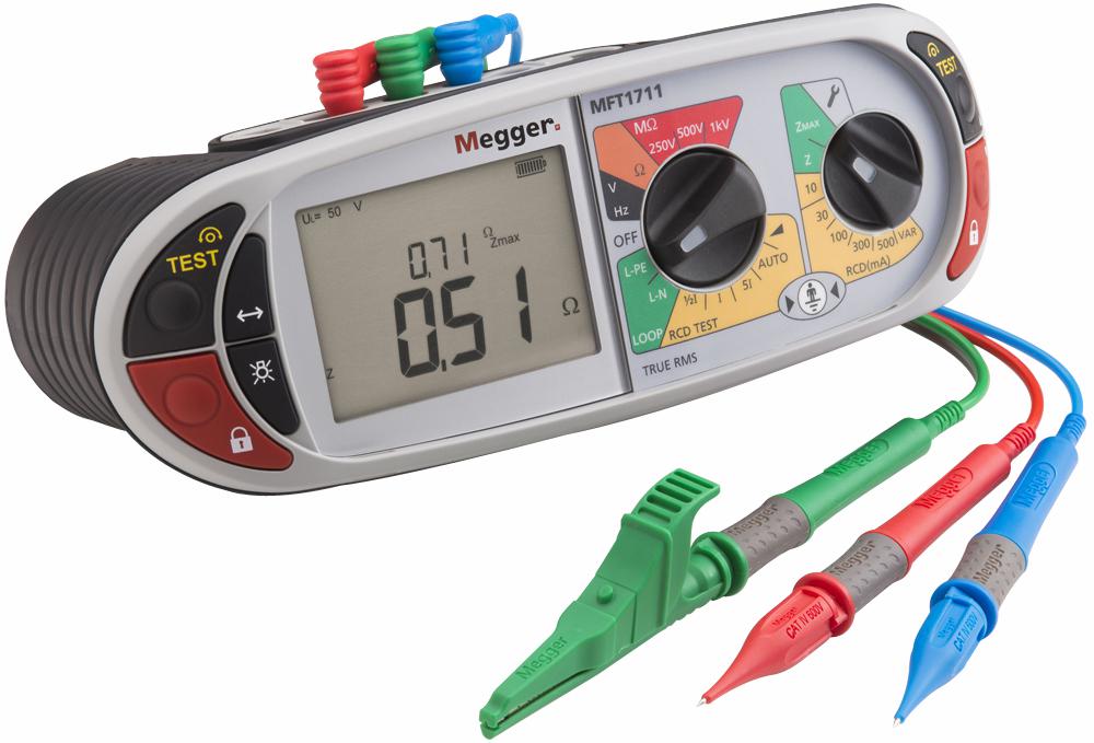 Megger Mft1711 Multi-Function Electrical Tester, 1Kv