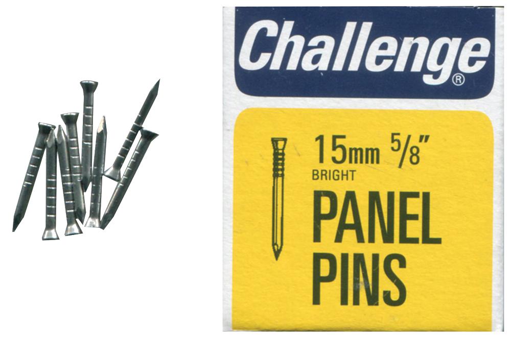 Challenge 10604 Panel Pins Bright, 15mm (40G)
