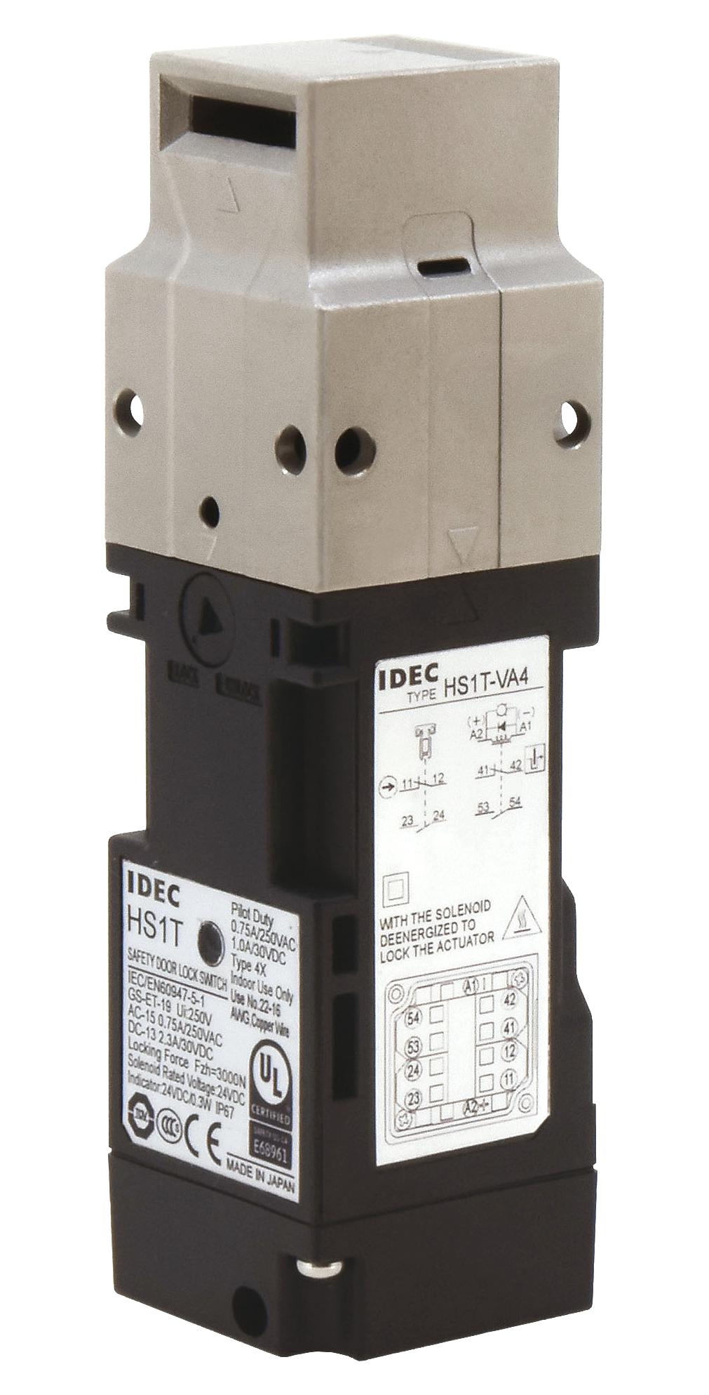 IDEC Hs1T-Vc44Zsm-G Safety Interlock Sw, Spst/3Pst/2.5A/125V