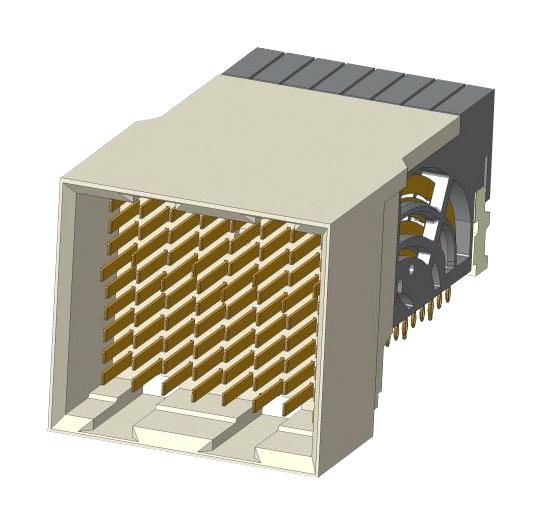 Amphenol Communications Solutions 10124755-102Lf Backplane Connector, R/a Hdr, 72P, Press Fit