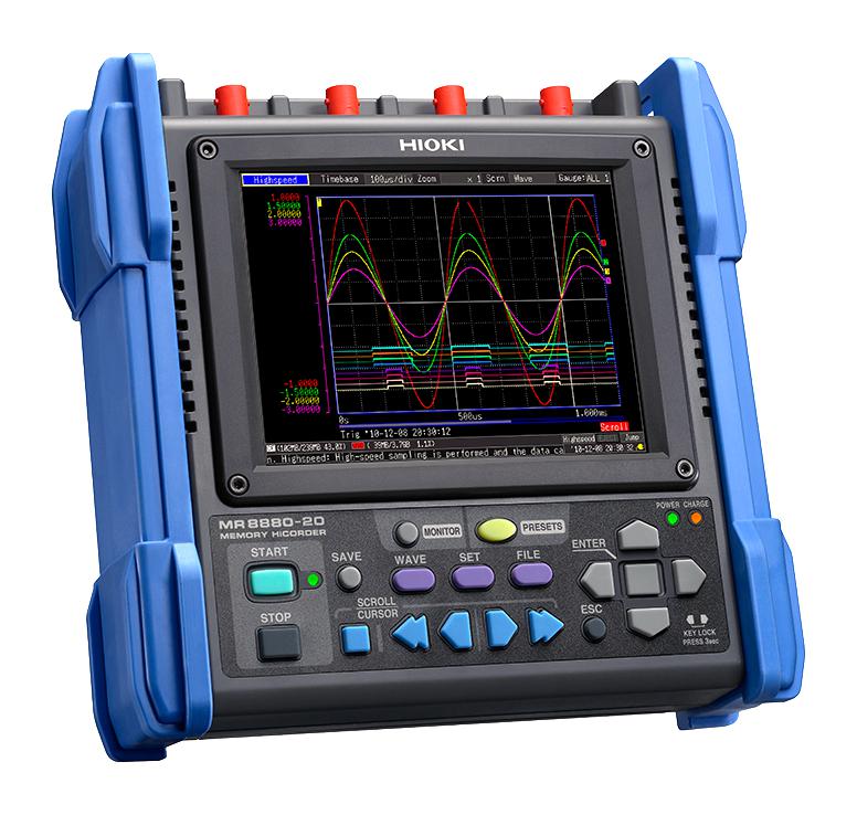 Hioki Mr8880-20 Memory Hicorder, 4Channel, Lcd