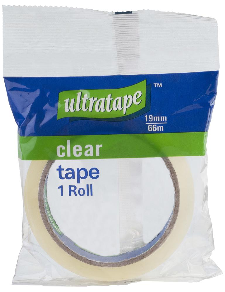 Ultratape Rt03251966 Clear Tape 19mm X 66M
