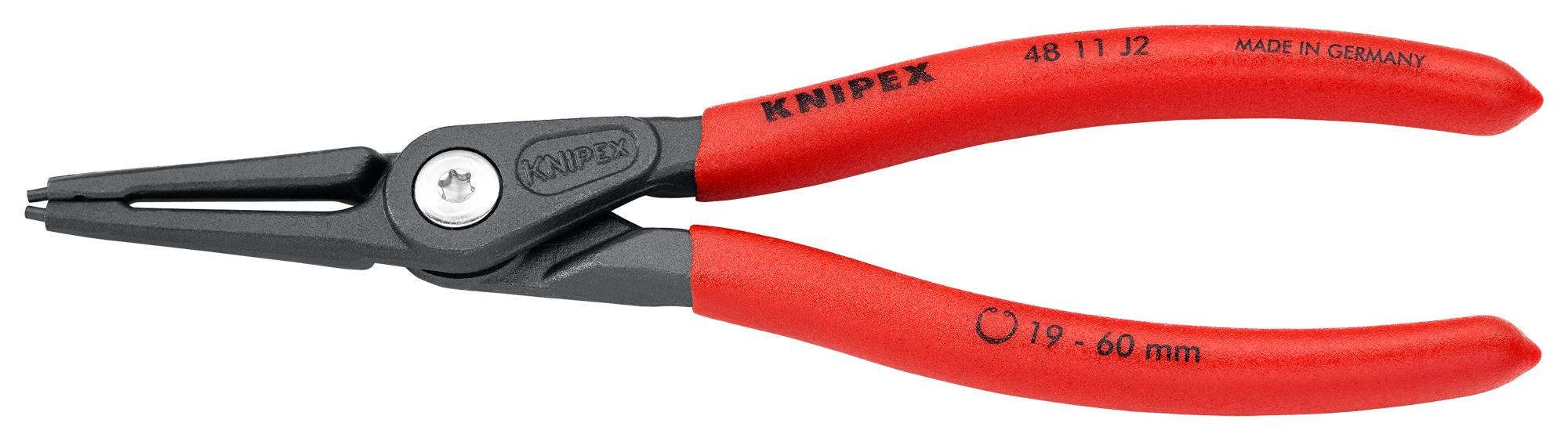 Knipex 48 11 J2 Circlip Plier, Int, Straight