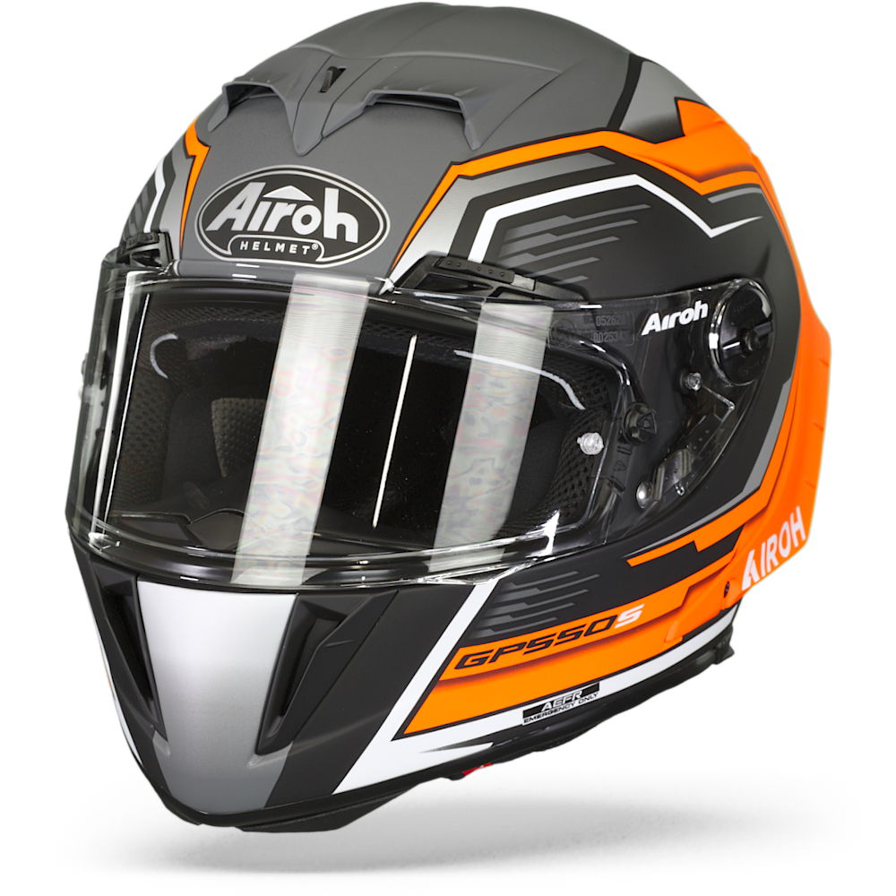 Airoh GP550 S Rush Orange Fluo Matt Full Face Helmet XL