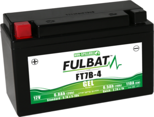 Fulbat FT7B-4 Gel Motorcycle Battery Size