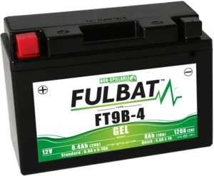 Fulbat FT9B-4 Gel Motorcycle Battery Size