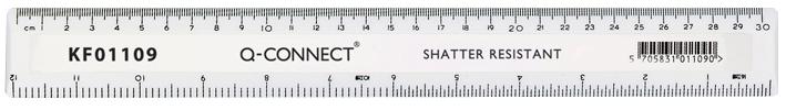Q Connectorect Kf01109 Ruler White S/proof 300mm (12