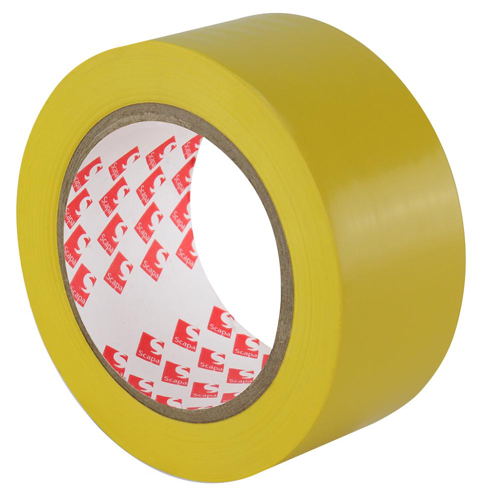 SCapacitora Tapes 2721 Yellow Lane Mark Tape 50mm x 33M Yellow