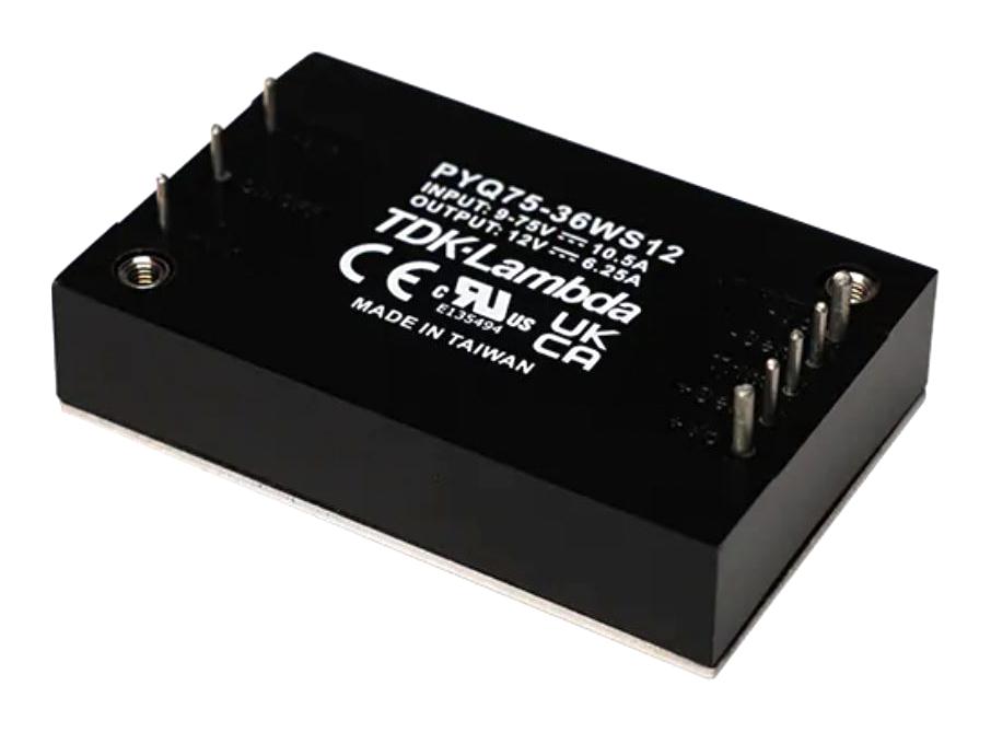 TDK-Lambda Pyq75-36Ws12 Dc-Dc Converter, 12V, 6.25A