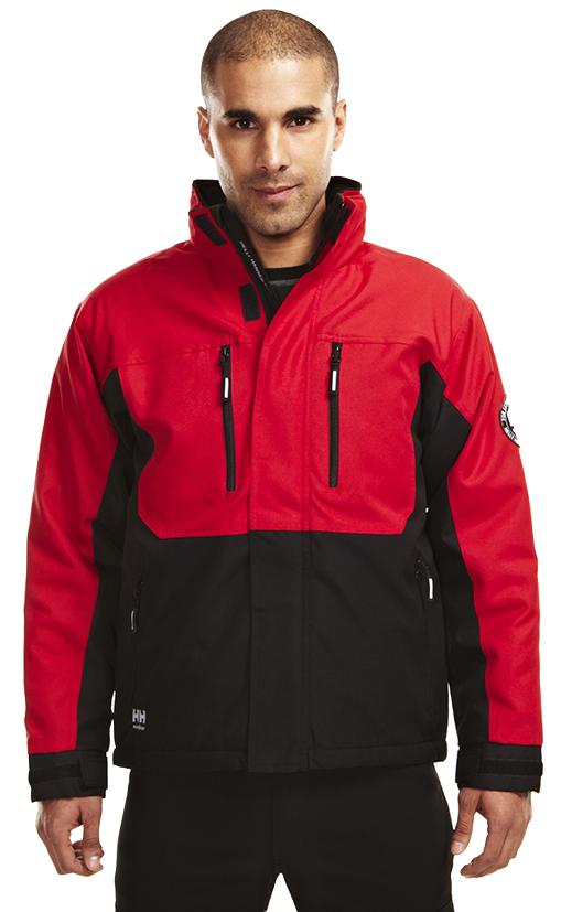 Helly Hansen 76201 130 M Berg Winter Jacket - Red/black Medium